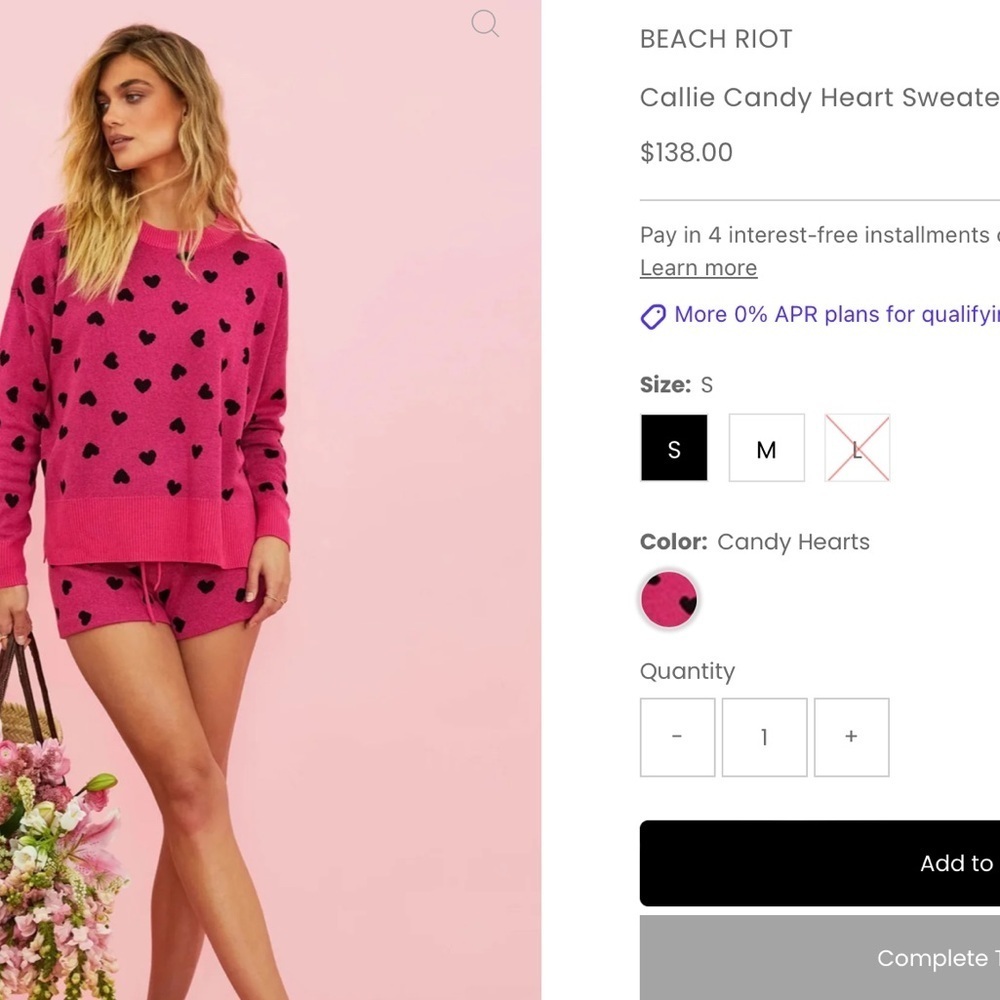 Beach Riot Heart Sweater - Picture 7 of 7